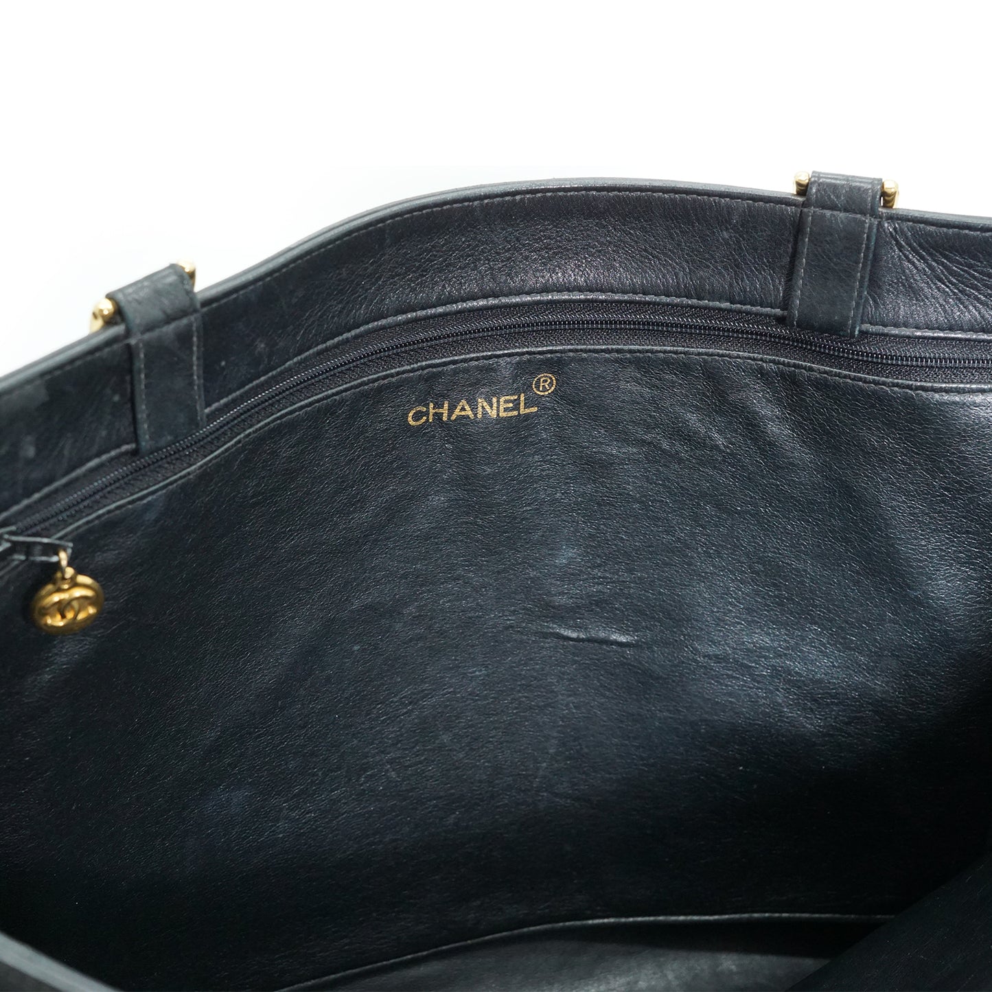 CC Lambskin Large Chain Tote