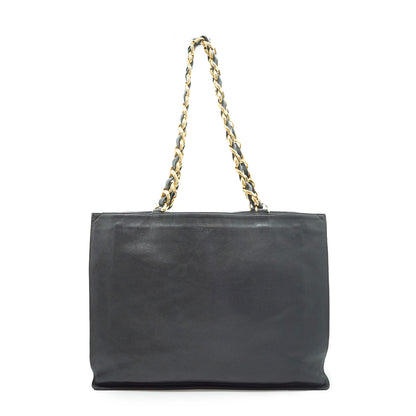 CC Lambskin Large Chain Tote