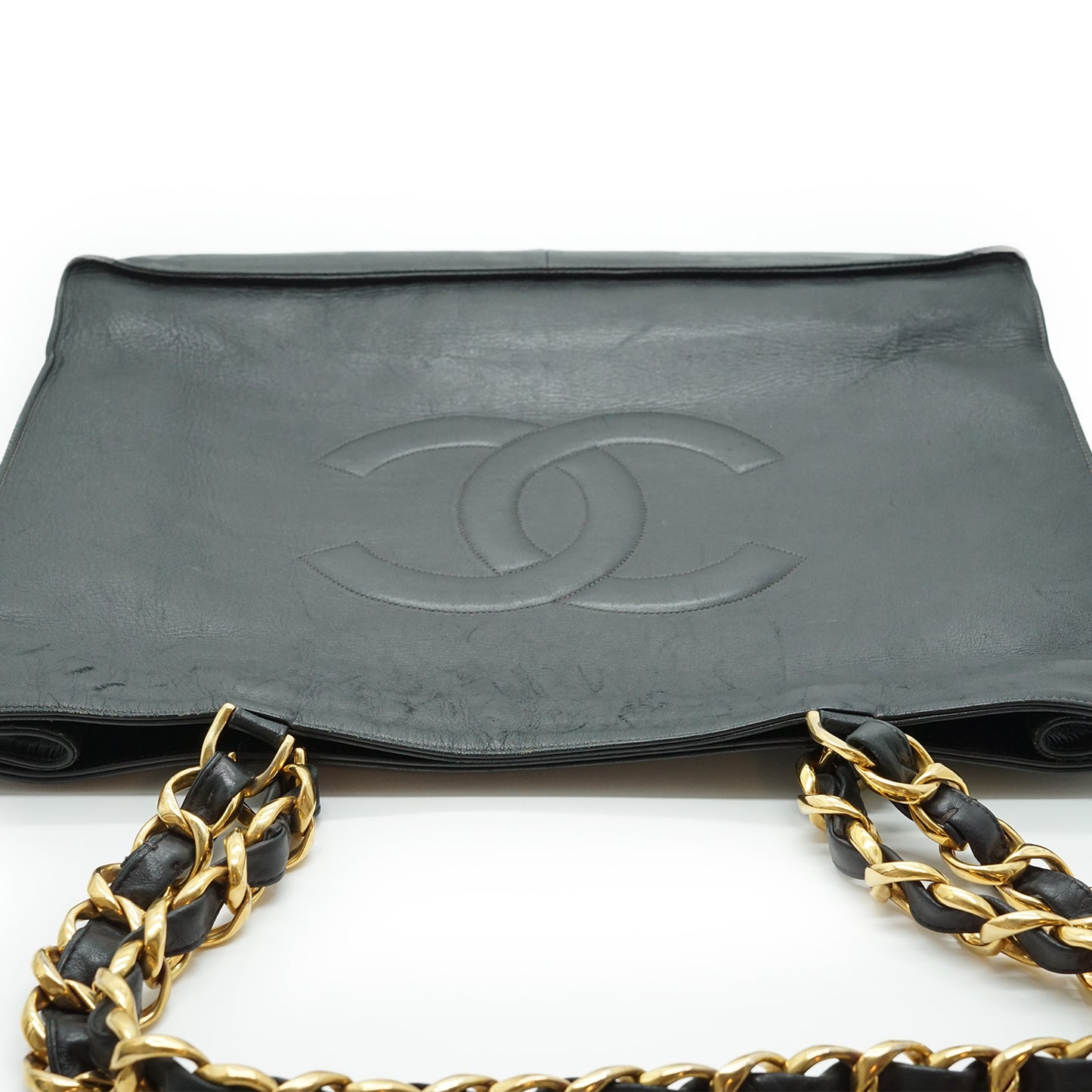 CC Lambskin Large Chain Tote