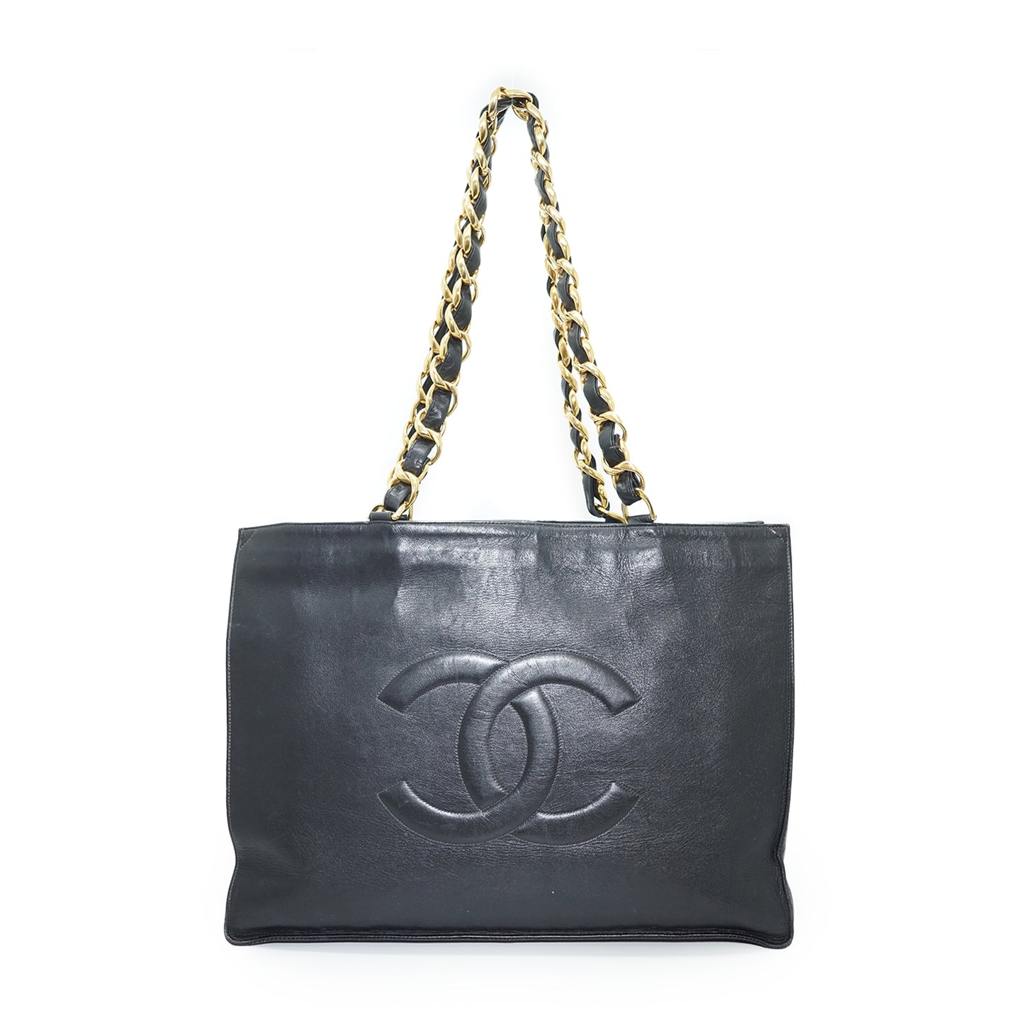 CC Lambskin Large Chain Tote