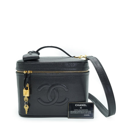 CC Caviar 2way Vanity Bag