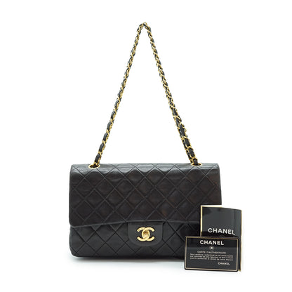 Double Flap Matelasse 25 Lambskin Chain Shoulder Bag