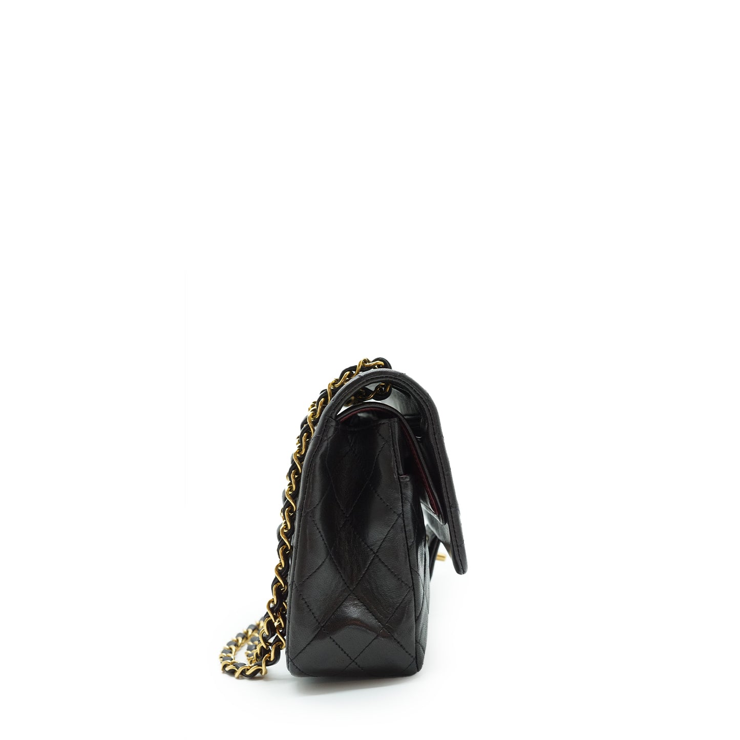 Double Flap Matelasse 25 Lambskin Chain Shoulder Bag