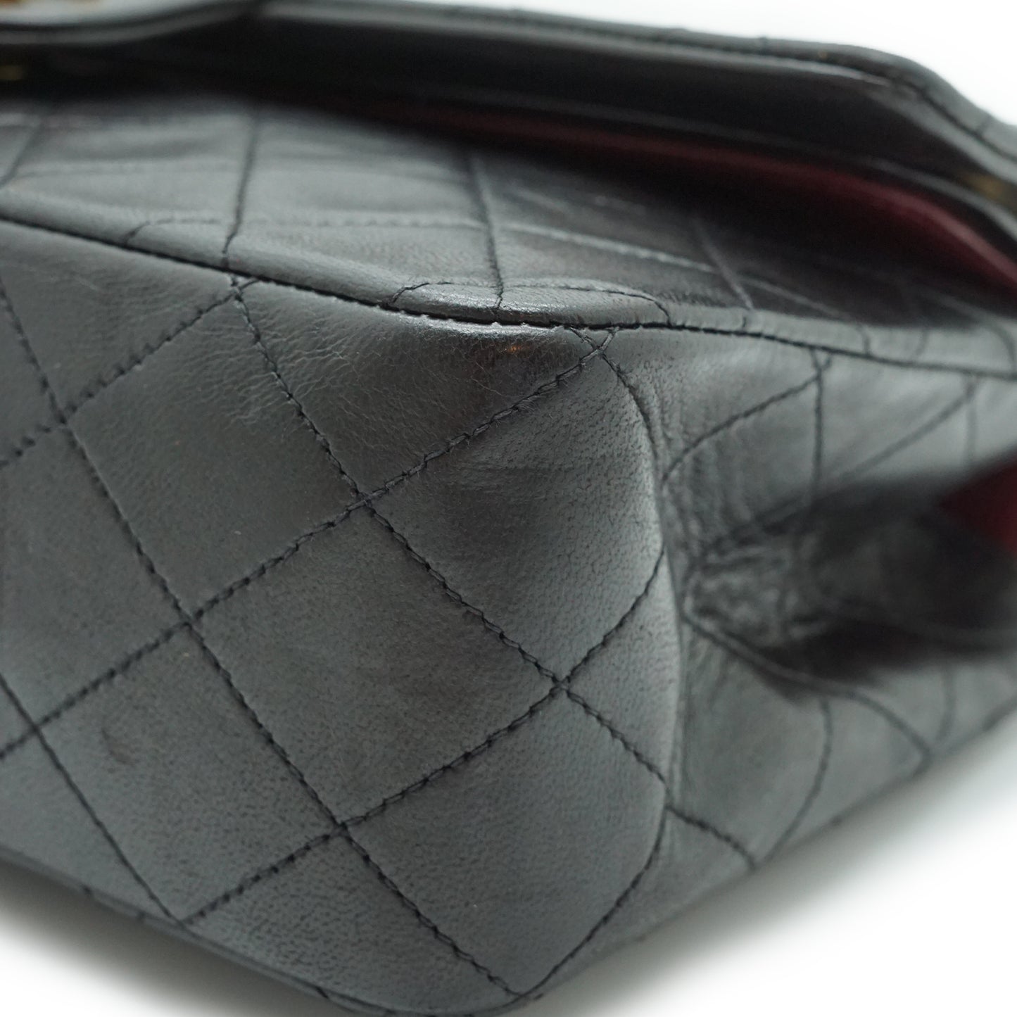 Double Flap Matelasse 25 Lambskin Chain Shoulder Bag