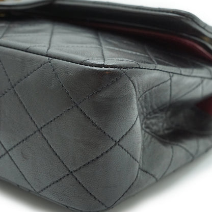 Double Flap Matelasse 25 Lambskin Chain Shoulder Bag