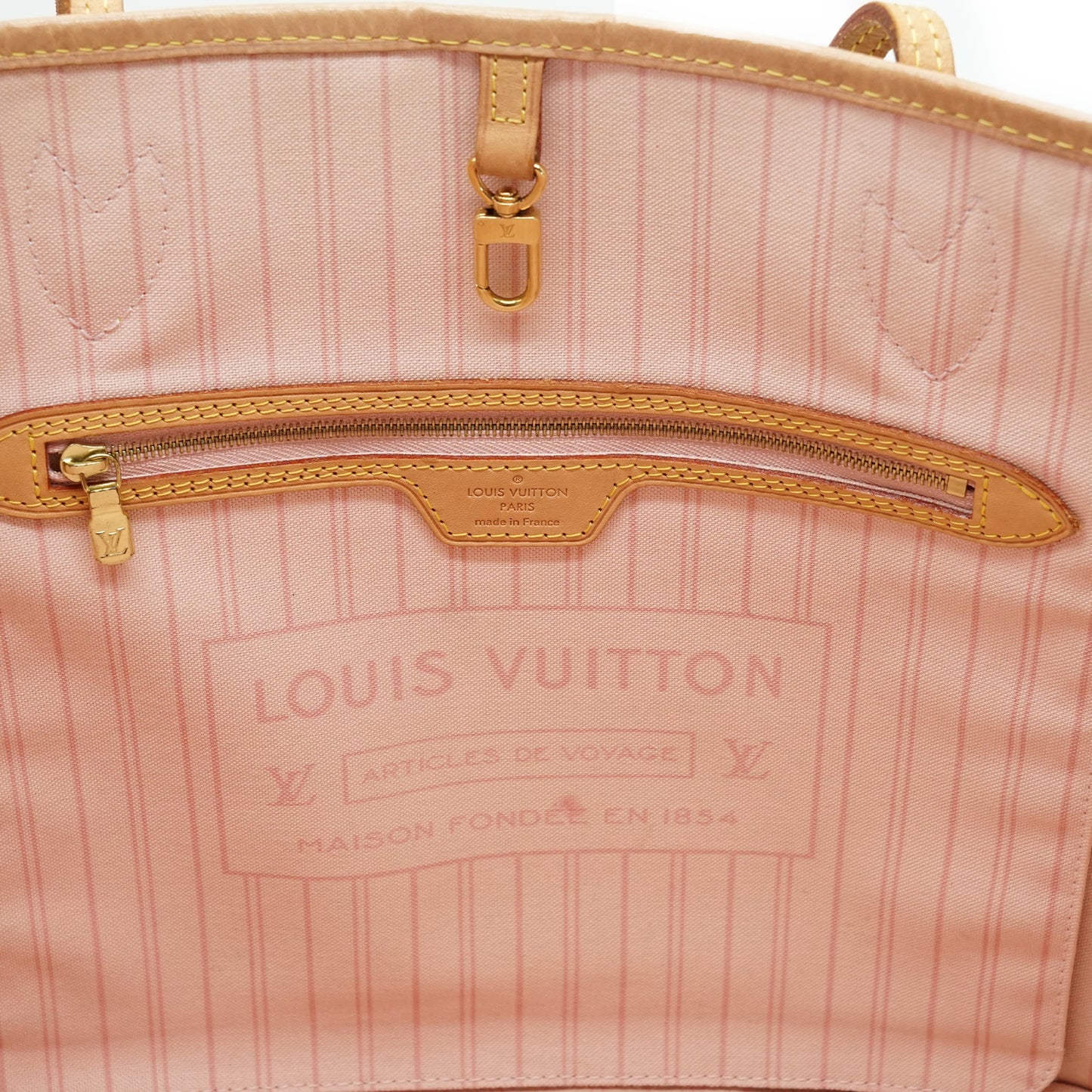 Damier Azur Rose Ballerine Neverfull MM