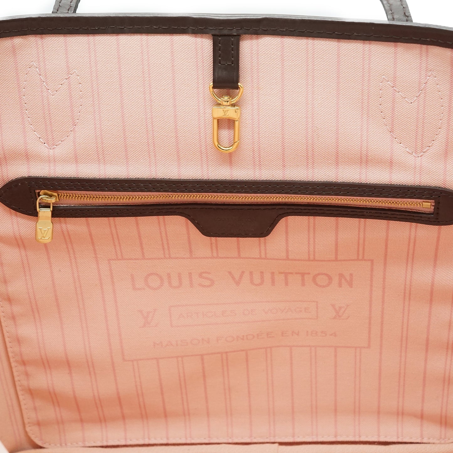 Damier Ebene Rose Ballerine Neverfull MM