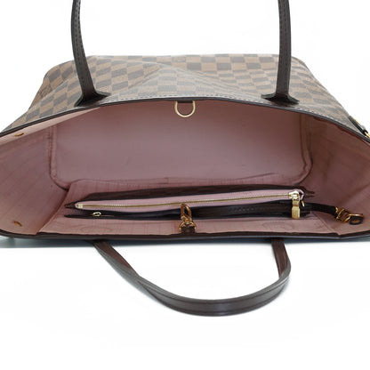 Damier Ebene Rose Ballerine Neverfull MM