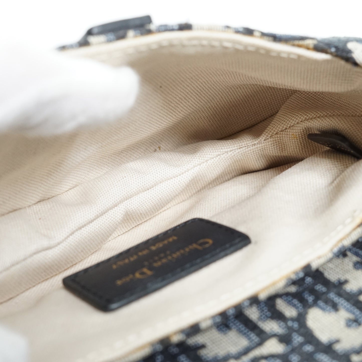 Oblique Jacquard Mini Saddle Bag