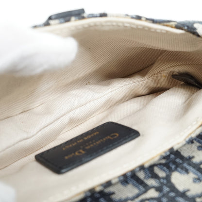 Oblique Jacquard Mini Saddle Bag