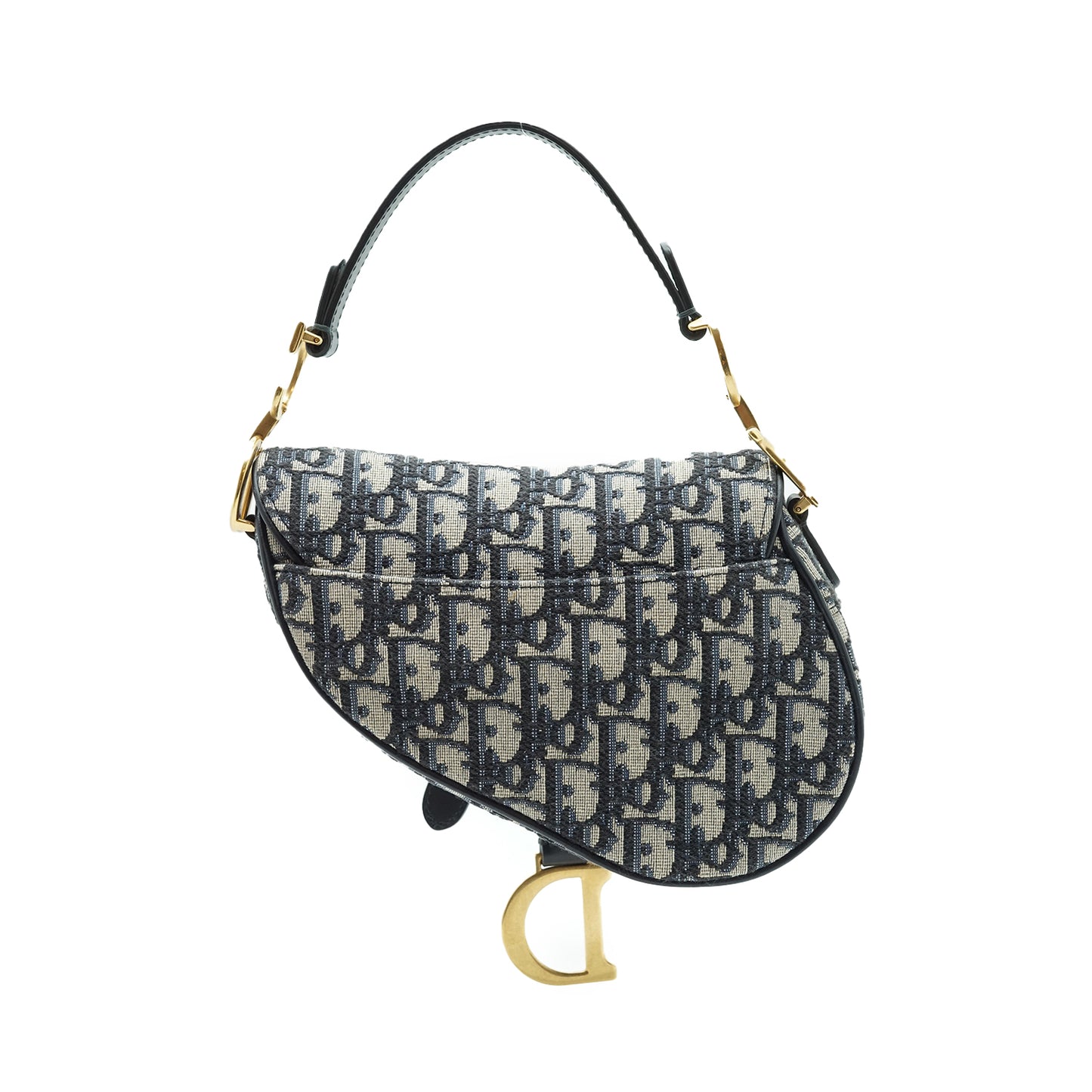 Oblique Jacquard Mini Saddle Bag
