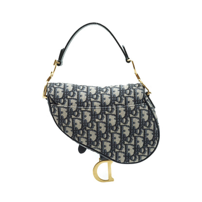 Oblique Jacquard Mini Saddle Bag