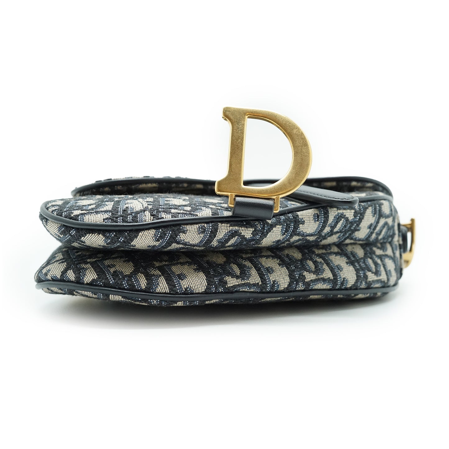 Oblique Jacquard Mini Saddle Bag