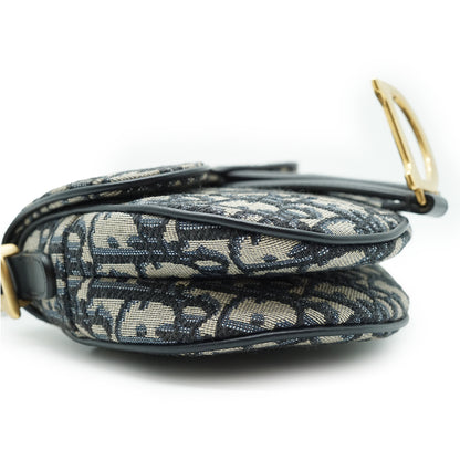 Oblique Jacquard Mini Saddle Bag