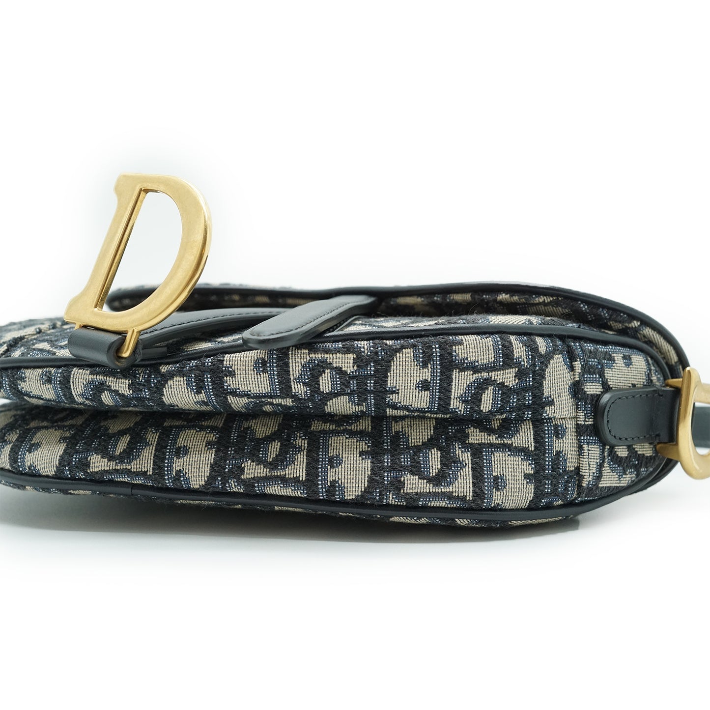 Oblique Jacquard Mini Saddle Bag
