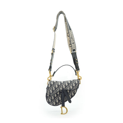 Oblique Jacquard Mini Saddle Bag