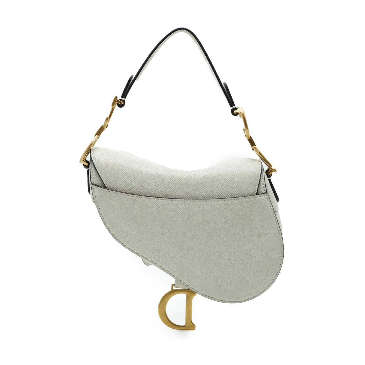 Grained Calfskin Mini Saddle Bag