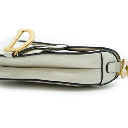 Grained Calfskin Mini Saddle Bag