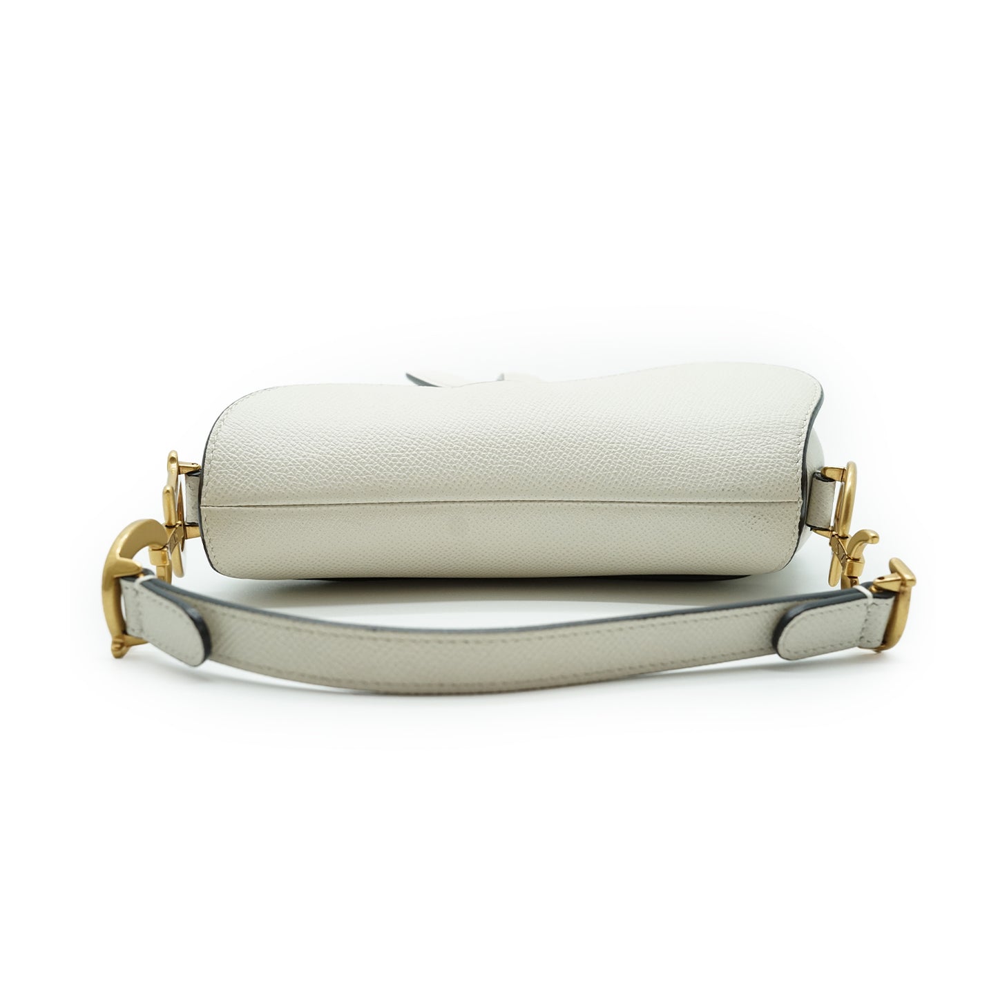 Grained Calfskin Mini Saddle Bag