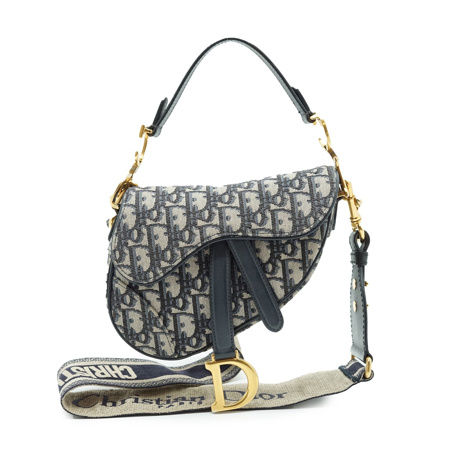 Oblique Jacquard Mini Saddle Bag Bandouliere