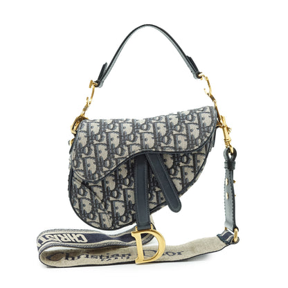 Oblique Jacquard Mini Saddle Bag Bandouliere