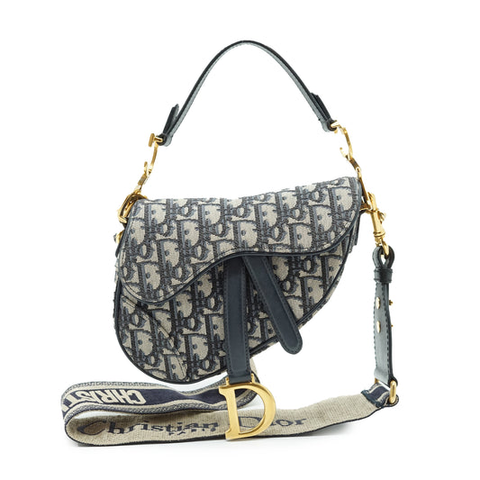 Oblique Jacquard Mini Saddle Bag Bandouliere