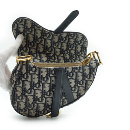 Oblique Jacquard Mini Saddle Bag Bandouliere