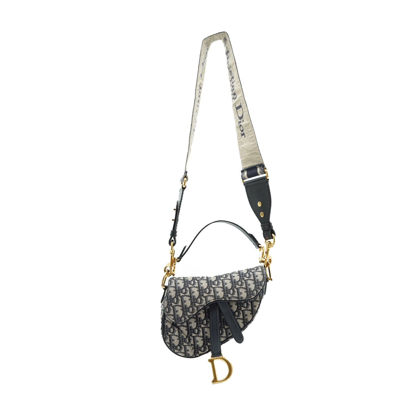 Oblique Jacquard Mini Saddle Bag Bandouliere
