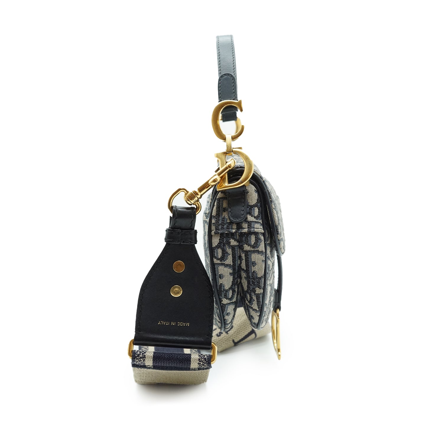 Oblique Jacquard Mini Saddle Bag Bandouliere