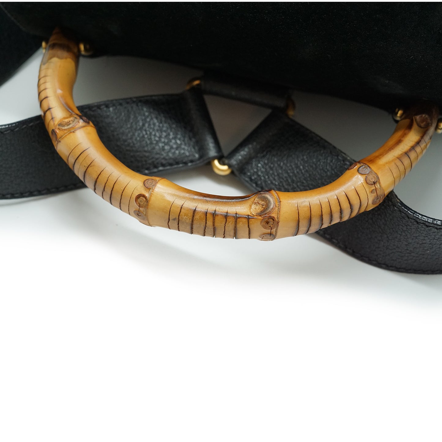 Vintage Bamboo Suede Backpack GM