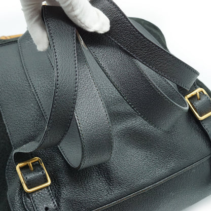 Vintage Bamboo Suede Backpack GM