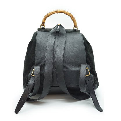 Vintage Bamboo Suede Backpack GM