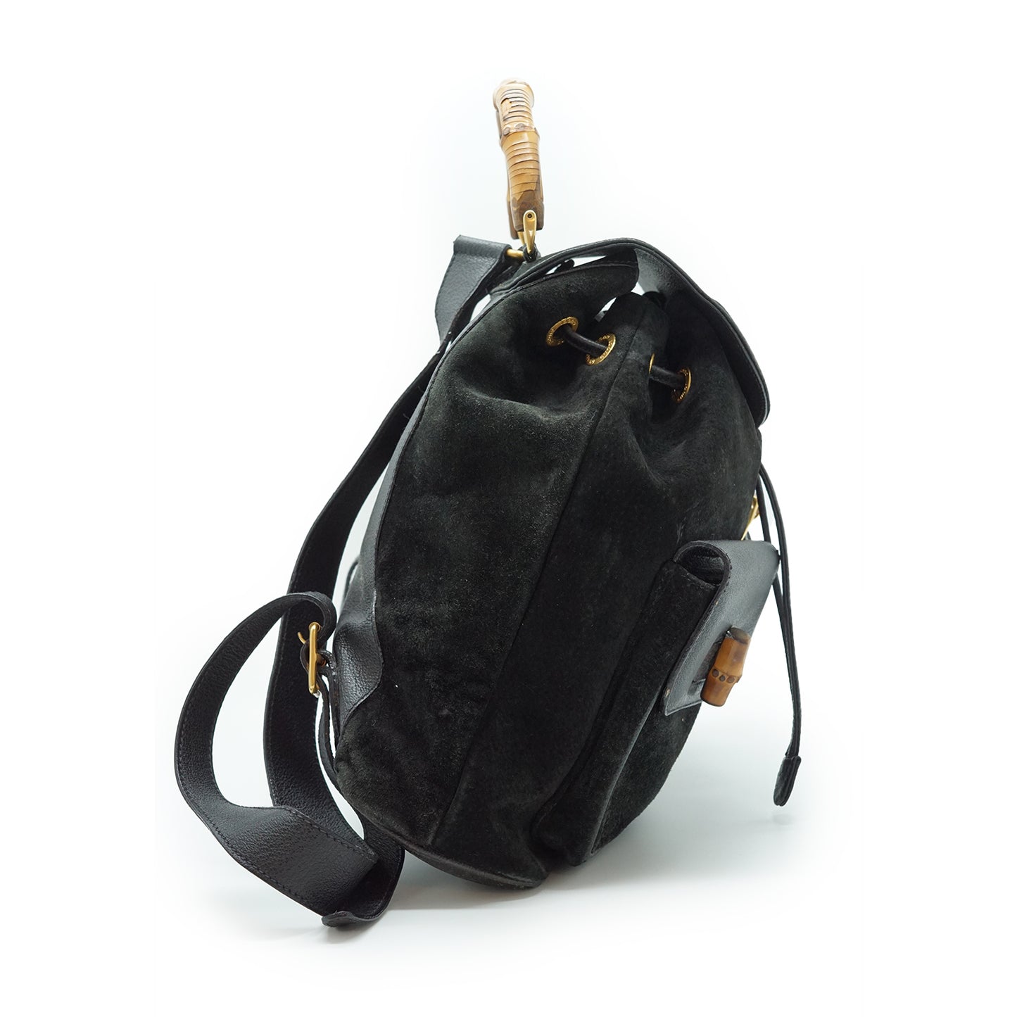 Vintage Bamboo Suede Backpack GM