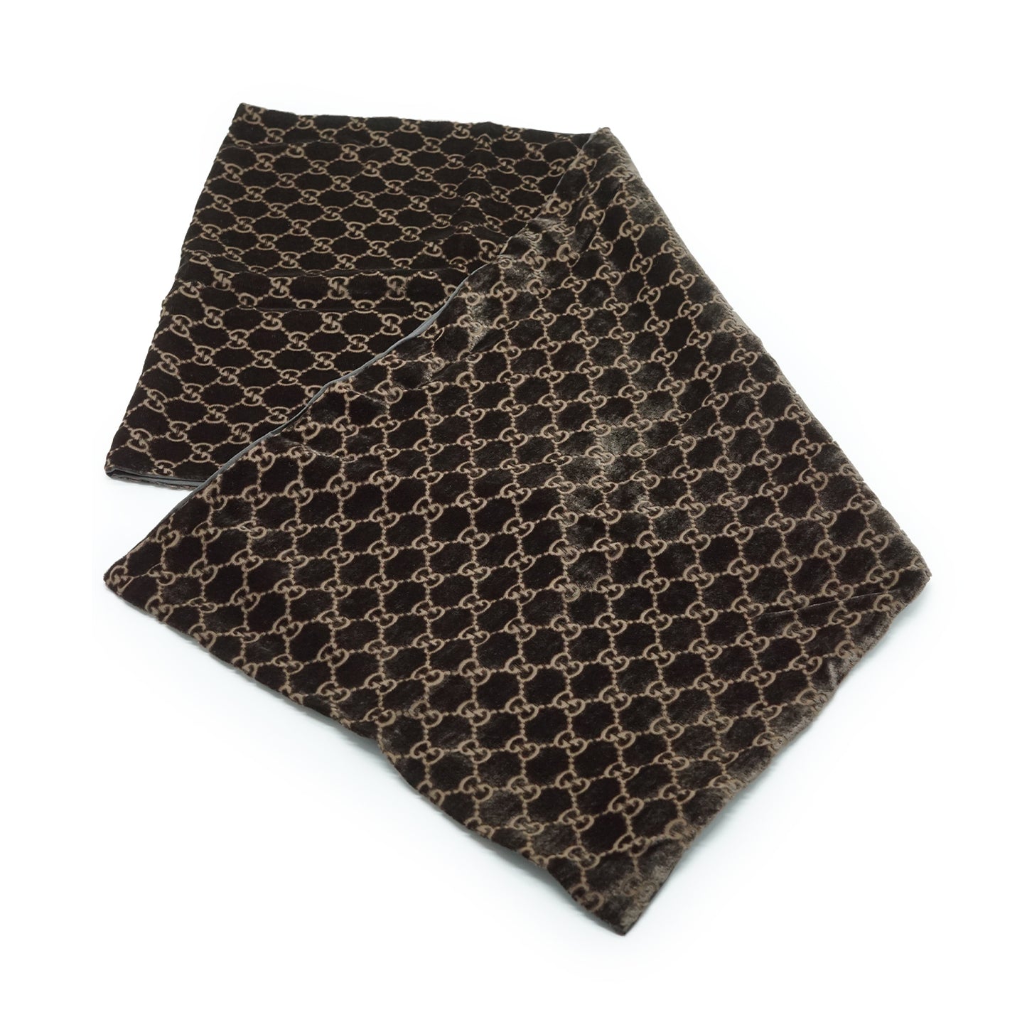 Vintage GG Silk Velvet Scarf