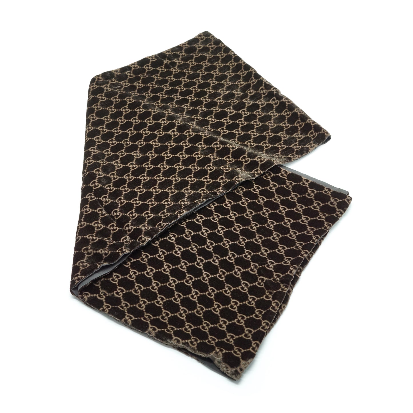 Vintage GG Silk Velvet Scarf