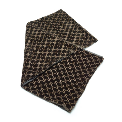 Vintage GG Silk Velvet Scarf