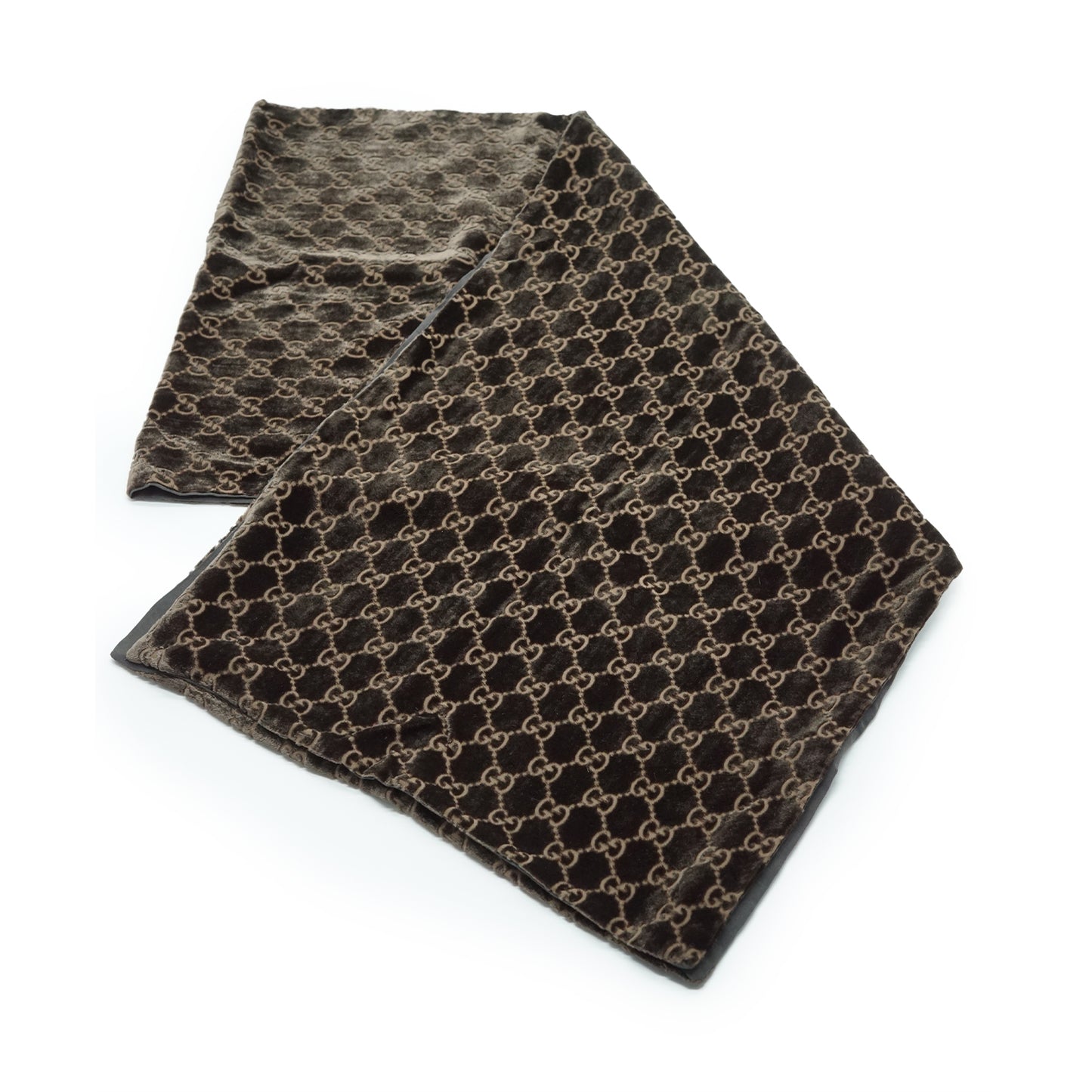 Vintage GG Silk Velvet Scarf
