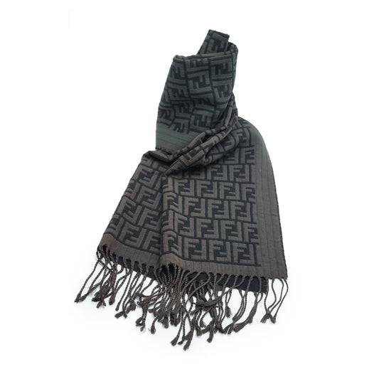 Zucca Wool Fringed Scarf