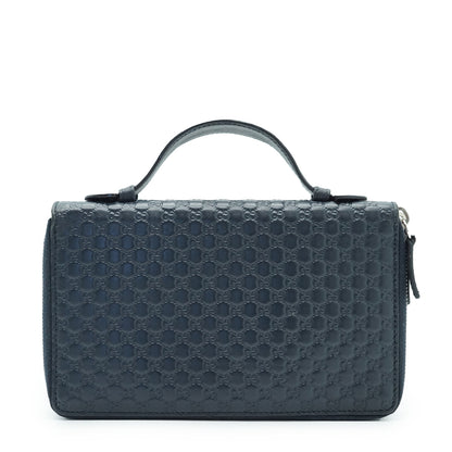 Microguccissima Zip Around Travel Organizer Long Wallet