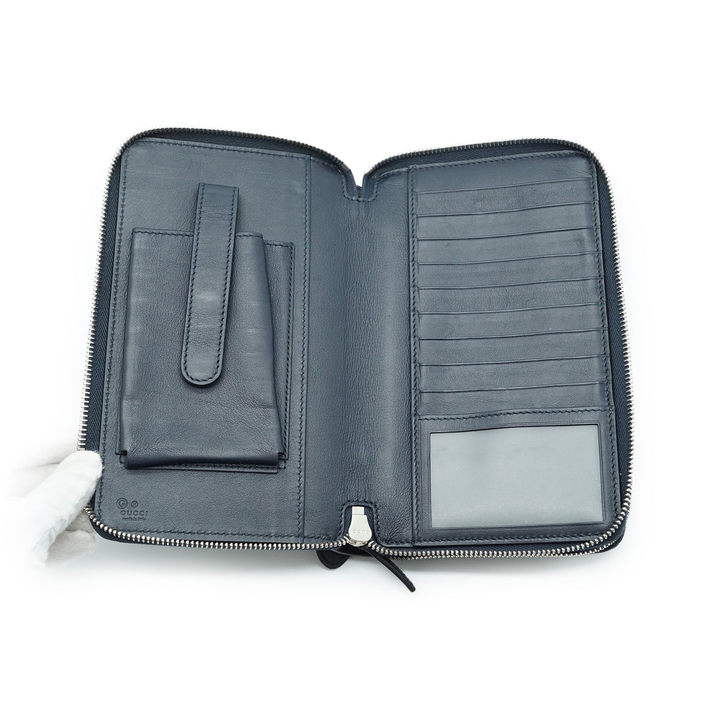 Microguccissima Zip Around Travel Organizer Long Wallet