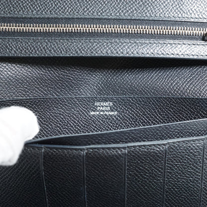 Bearn 2 Plis Epsom Palladium Bifold Long Wallet