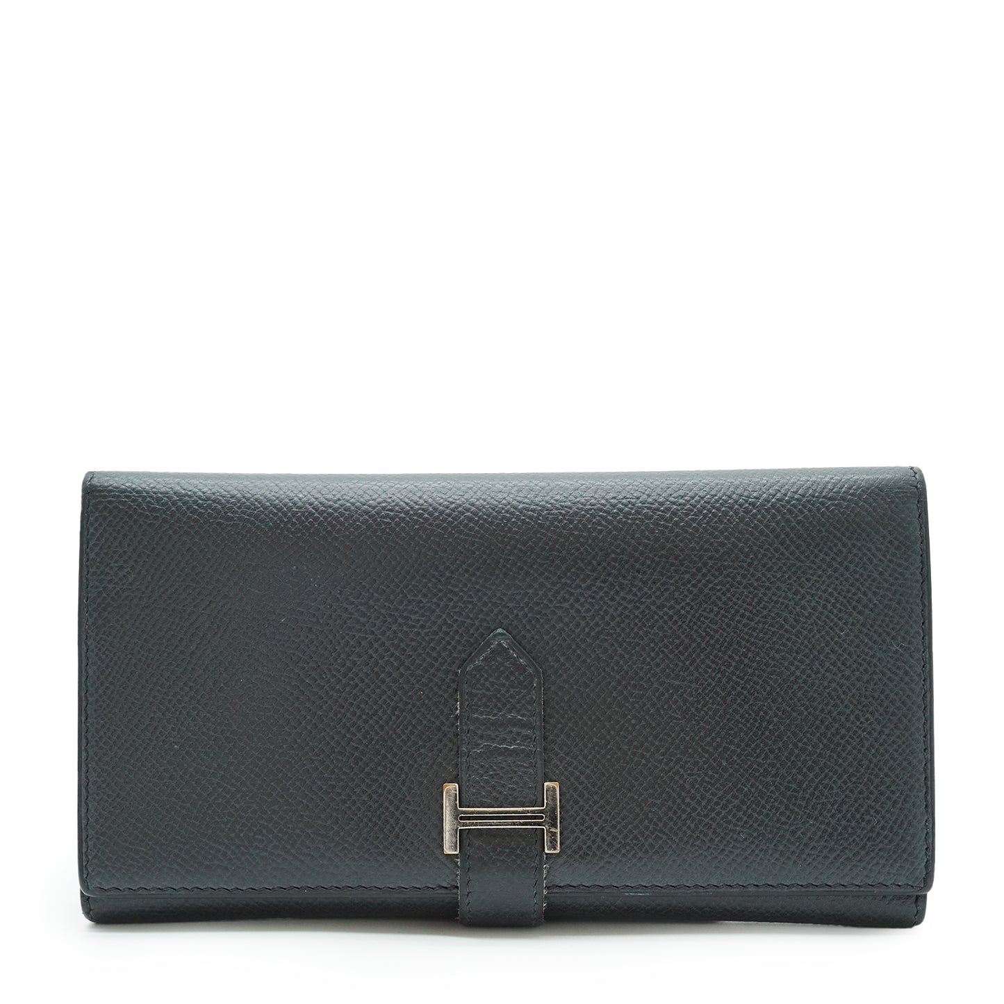 Bearn 2 Plis Epsom Palladium Bifold Long Wallet