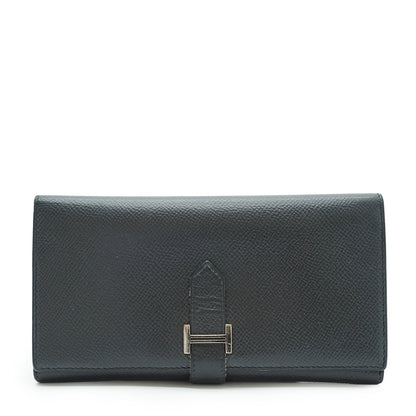 Bearn 2 Plis Epsom Palladium Bifold Long Wallet