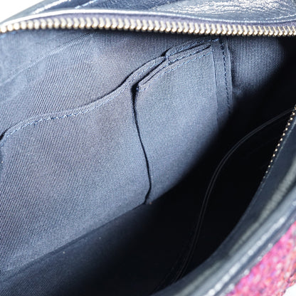 Gabrielle Tweed Multicolor Small Chain Hobo Bag