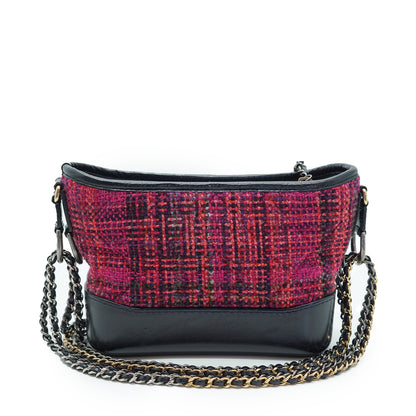 Gabrielle Tweed Multicolor Small Chain Hobo Bag