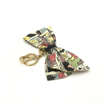 Prada Saffiano Bow Tie Charm