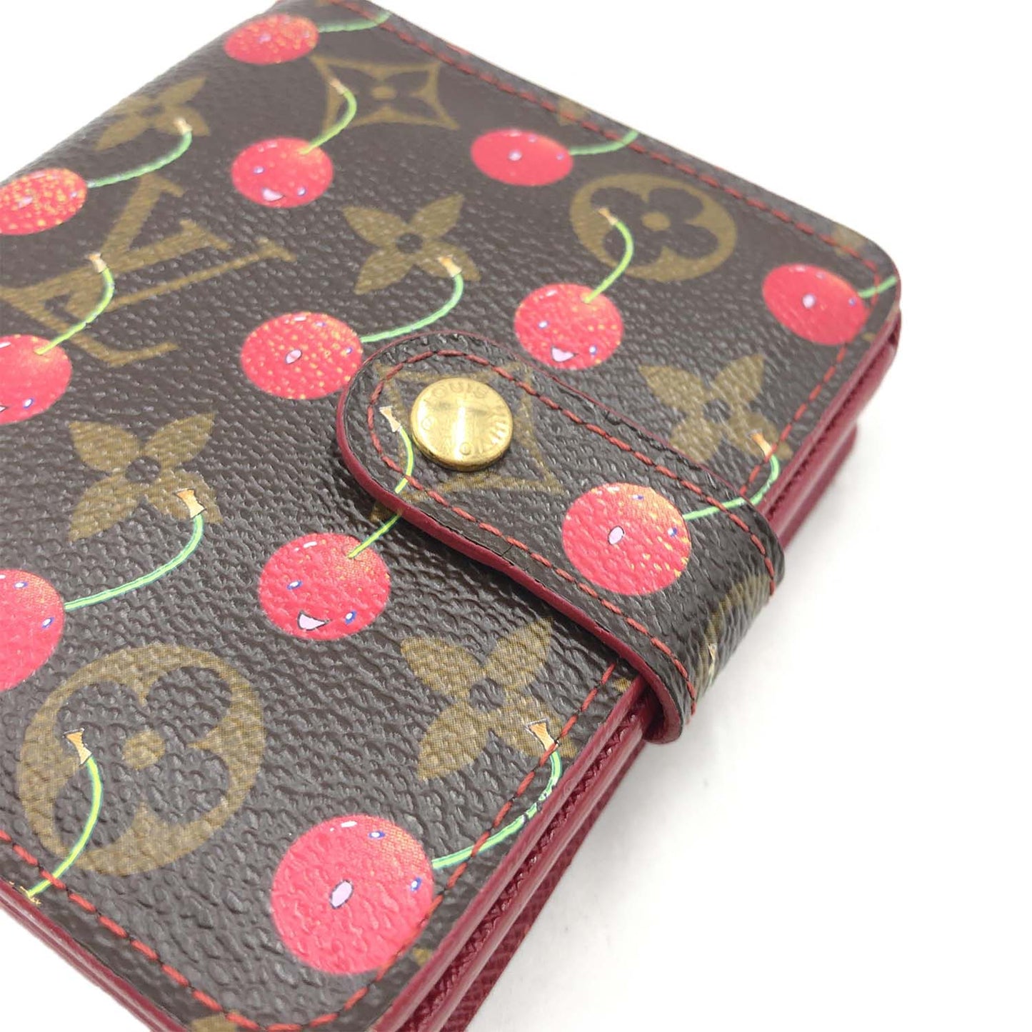 Louis Vuitton Monogram Cherry Compact Zip Wallet