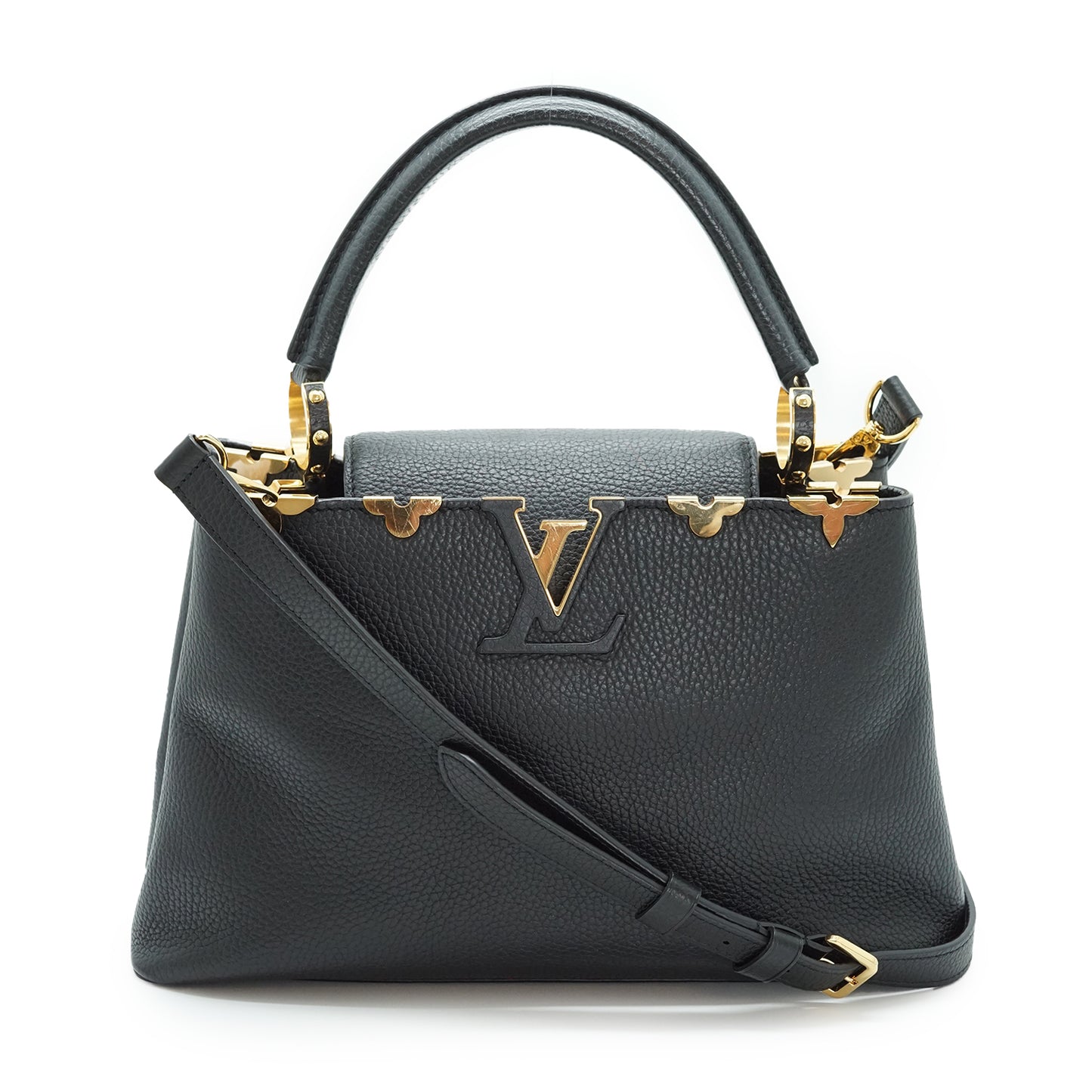 Capucines MM Taurillon Embellished Flower Crown Limited Edition