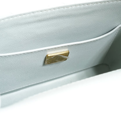 Mini Classic Flap Matelasse Lambskin Chain Top Handle Bag