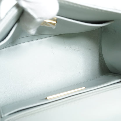 Mini Classic Flap Matelasse Lambskin Chain Top Handle Bag